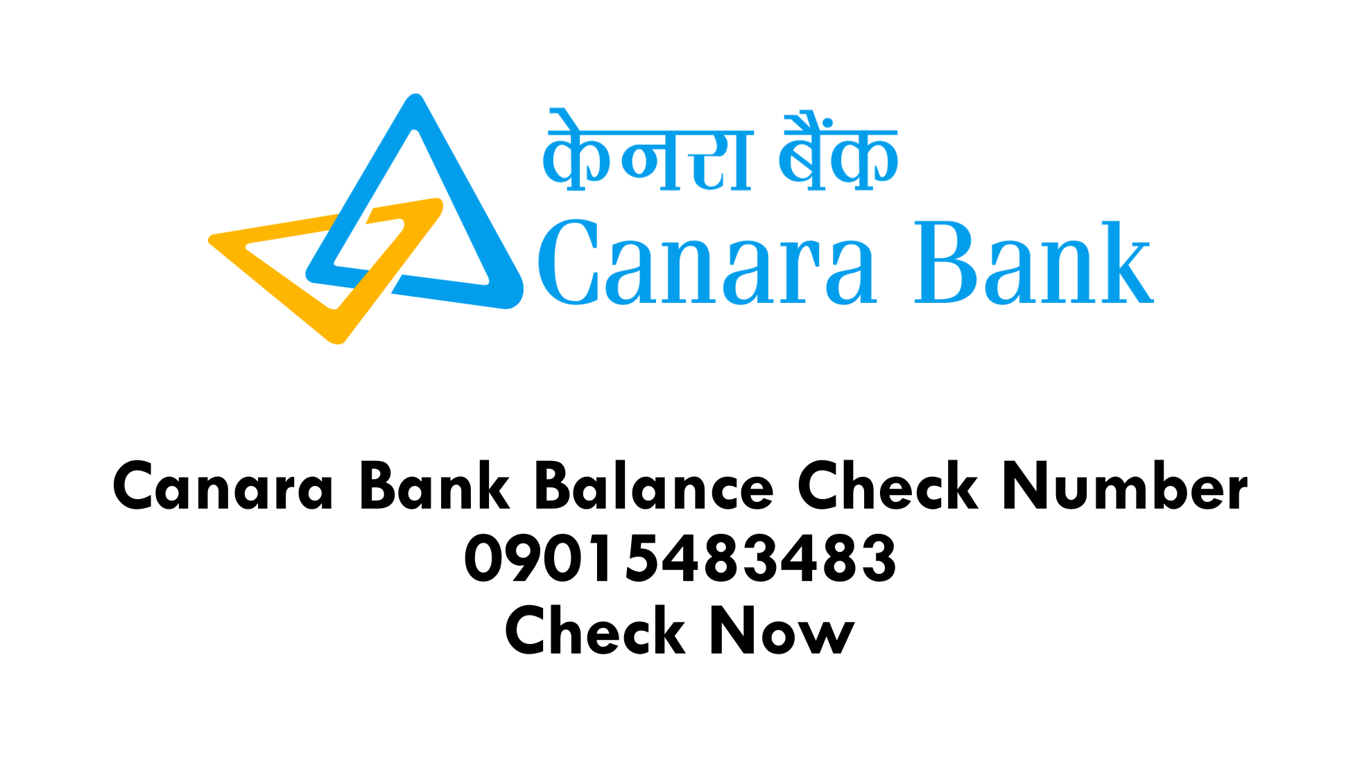 Canara Bank Balance Check Number